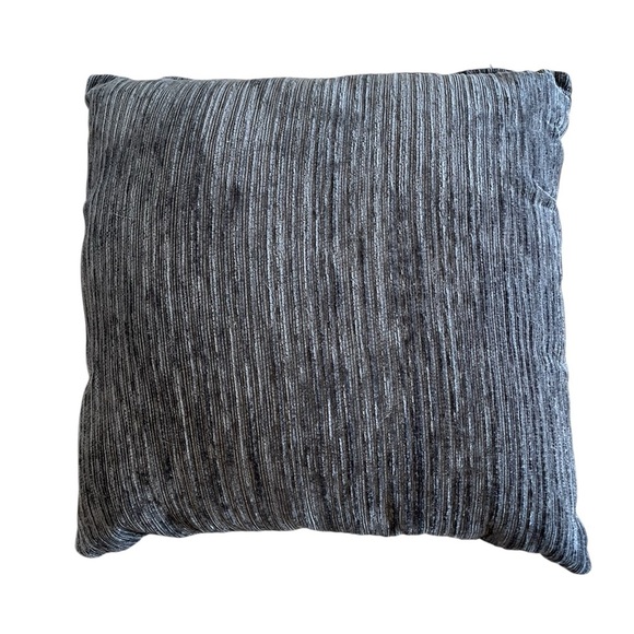 Textured Gray Throw Pillow - Picture 1 of 3